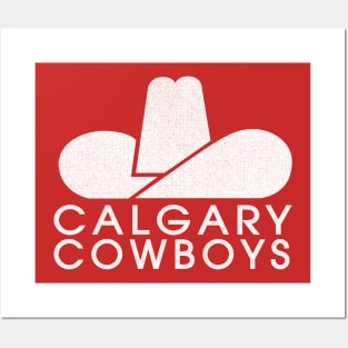 Classic Calgary Cowboys Hockey 1976 Posters and Art